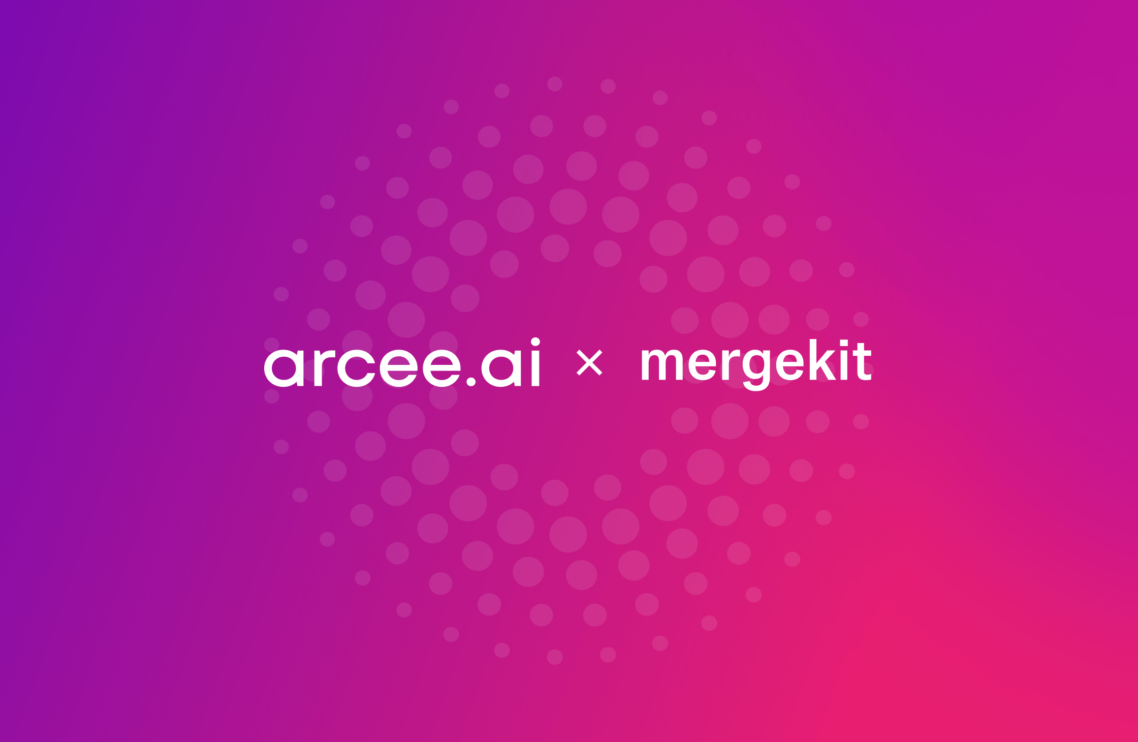 Arcee and mergekit unite